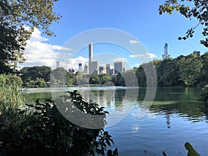 Central Park ,New York,lake view