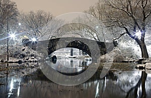 Central Park at night NYC