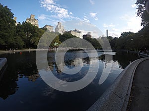 Central Park pond in NYC