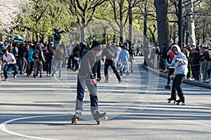 Central Park roller skaters