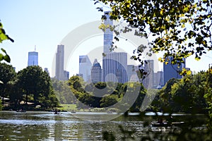 Central Park with scenic architecture - New York City