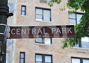 Central Park Sign