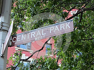 Central Park sign