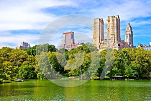 Central Park in a sunny day in New York