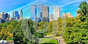 Central Park in a sunny day in New York