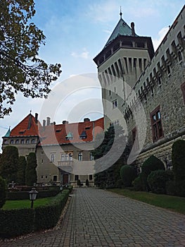 Centrálna časť Smolenického zámku s hlavným parkom, Slovensko