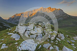 Picos de Europa Central Peaks in Aliva valley photo