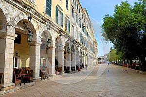 Central plaza of corfu, greece