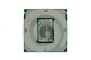 Central processing unit chip.CPU isolated on white