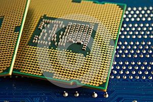 Central Processing Unit, CPU chip processor of computer mainboard, electronic technology