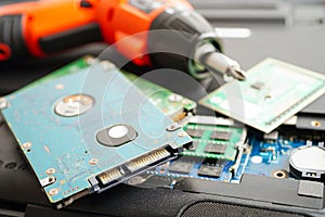 Central Processing Unit, CPU chip processor of computer mainboard, electronic technology