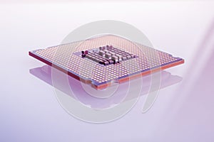 Central processing unit CPU computer server motherboard socket computer components isolated on white background