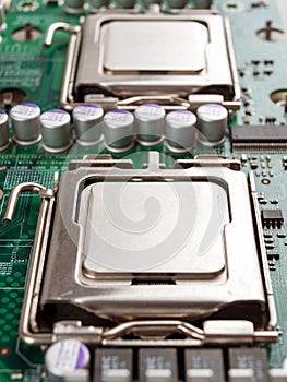Central processing unit CPU server computer before installing motherboard socket computer components