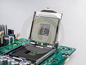 Central processing unit CPU server computer before installing motherboard socket computer components