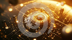 Central processing unit distributing global network data