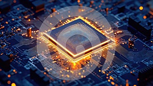 Central processing unit integrating data on circuit board