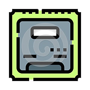 Central processing unit microchip for computer hardware