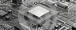 Central processing unit on a motherboard