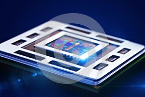 Central processor unit on mainboard