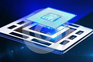 Central processor unit on mainboard