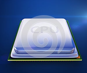 Central processor unit on mainboard