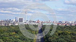 Central region of Berlin from an observation deck