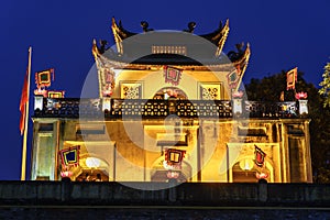 Central sector of Imperial Citadel of Thang Long,the cultural complex comprising the royal enclosure first built during the Ly Dyn