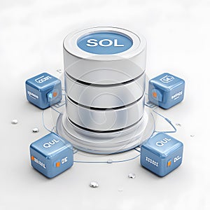 Central Server Infrastructure with Interconnected Devices Representing Secure Data Storage Robust Cloud Computing and Efficient