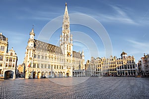Central square in Brussels city
