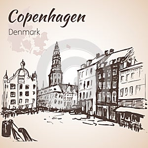 The central square - Copenhagen