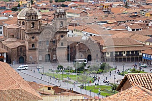 Central square of Cuzco, Peru