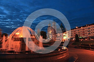 Central square in Grodno