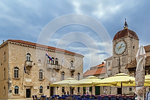 Central square in Trogir, Croatia