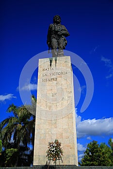 Central stele of the mausoleum of Ernesto Che Guevara in Santa Clara, Cuba