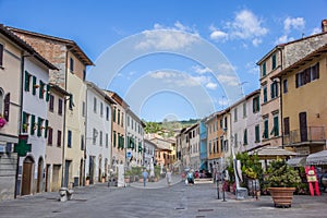 Central street in Gaiole in Chianti