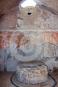 The Central Thermae. Roman bath. Ercolano. Herculaneum. Naples. Italy photo