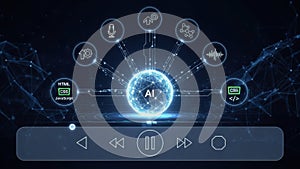Centralized artificial intelligence network with data flow