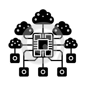 Centralized Cloud Computing Network with Data Processing Hub