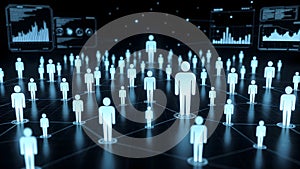 Centralized Human Network Visualization Representing Data Analysis And Behavioral Monitoring Systems