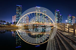 Centralpark at Night Incheon, South Korea.