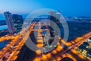 Centralpark at Night Incheon, South Korea.