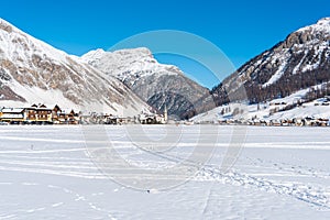 Centre of Livigno in Italy