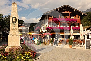 Centre of the village. Konigssee. Germany