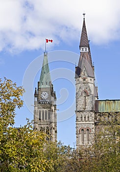 Centre and West Block Towers