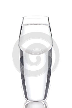Centred clear shot glass