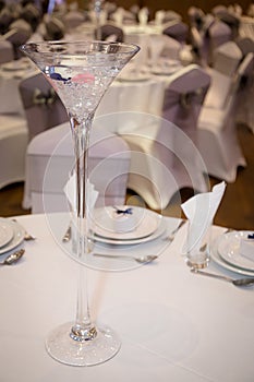 Centrepiece on banqueting table