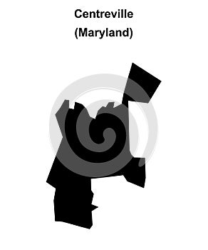 Centreville outline map