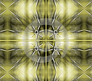 CENTRIFUGAL ABSTRACT PATTERN WITH ZOOM BLUR EFFECT IN SULPHUR YELLOW AND WHITE