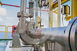 Centrifugal pump in oil and gas processing platform