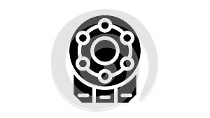 centrifuge laboratory equipment glyph icon animation